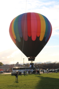 Tethered hot on sale air balloon